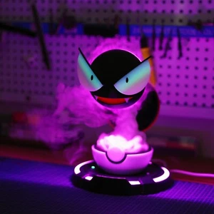 Gastly 3D Printed Pokemon Luminous New 2.1 Humidifier Cool Desk Decor Handmade - Picture 1 of 13