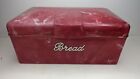 Vintage Nally Ware 1950s pink red white Lucite Bread Box bakelite Australian