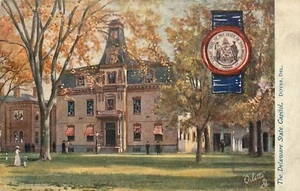 Postkarte Raphael Tuck State Capitol Gebäude Delaware ungelaufen 1909 - Bild 1 von 2