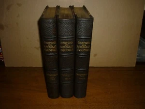 History Bedford &Somerset Counties Pennsylvania. 1906. 3v. 1/2 leather.Near fine - Foto 1 di 3