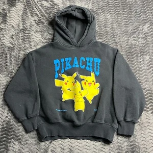 Zara Pikachu Pokemon Sweatshirt Black Hooded Size 9-10 - Picture 1 of 6