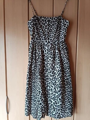 Schönes getigertes Kleid Gr.40 mit Spagettiztägern von H&M - sehr gut erhalten - Bild 1 von 4