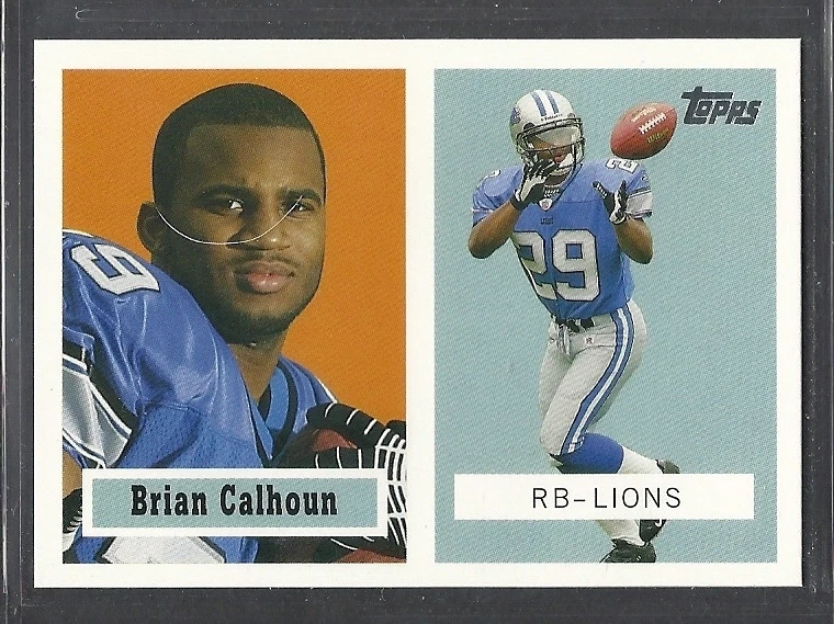 2006 Topps Turn Back the Clock - #13 - Brian Calhoun - Detroit Lions - Image 1 of 1