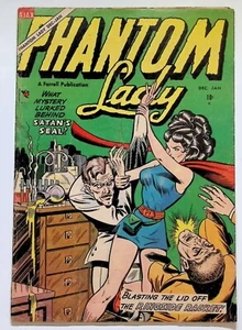 PHANTOM LADY 5 (No. 1) AJAX, 1954 FIRST ISSUE - PRE-CODE- HEADLIGHTS- GOLDEN-AGE - Picture 1 of 4