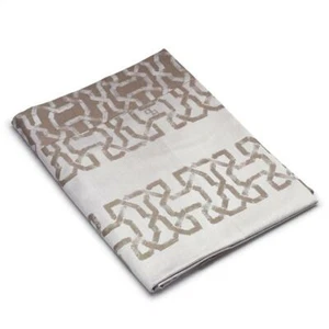 PRATESI ENIGMA GEOMETRIC ANGEL SKIN 2 STANDARD SHAMS JACQUARD TAUPE GRAY ITALY - Picture 1 of 4