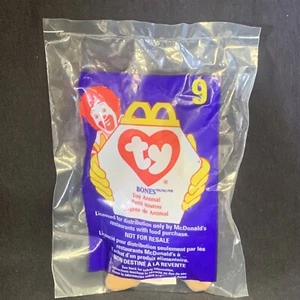 McDonalds Teenie Beanie Babies NIP Bones The Dog #9 - Picture 1 of 5