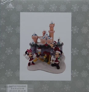 Disney Parks Christmas Castle Figurine Mickey Minnie Mouse Donald Goofy Pluto - Picture 1 of 1