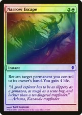 Narrow Escape FOIL Zendikar NM White Common MAGIC THE GATHERING CARD ABUGames