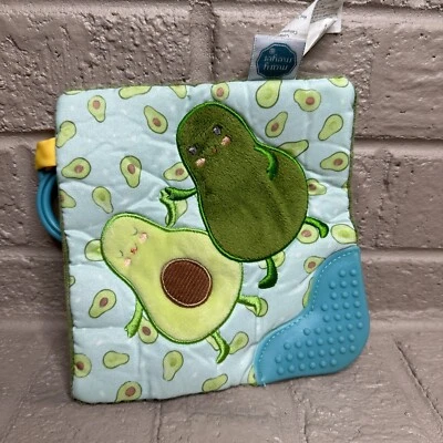 Mary Meyer Yummy Avocado Crinkle Teether with Squeaker EUC Washed 6" - Image 1 of 4