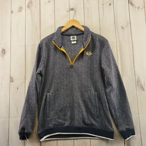 Nashville Predators Jacket Womens Medium NHL Blue White Yellow Quarter Zip - Picture 1 of 11