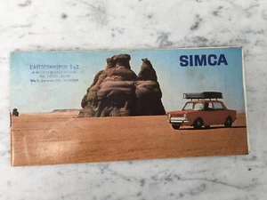 OLD SIMCA MOTOR BROCHURE - Picture 1 of 7
