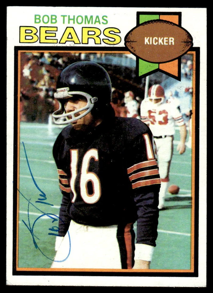 Bob Thomas Signed CHICAGO BEARS Card   1979 Topps - Image 1 of 1