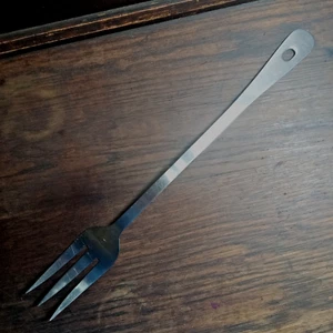 Lauffer Japan Dinner Salad BBQ 15" Inch Fork 18/8 Stainless Steel Good Used - Picture 1 of 6