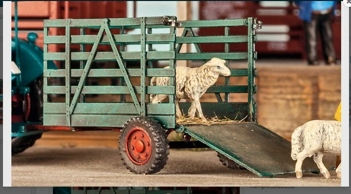 Weinert: Einachsiger Viehanhänger H0/ Komplettbausatz/ Artikelnummer:4525 - Bild 1 von 1