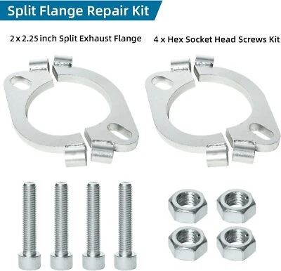 Kit de repuesto de reparación de colgadores de brida de escape plana ovalada de 2" 2,5" 3" Foto 1 de 4