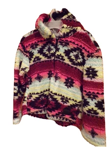 JUSTICE~SHERPA 1/4 Zip Pullover HOODIE~Girl's Size LARGE (12-14)~NEW w/ tags - Picture 1 of 1