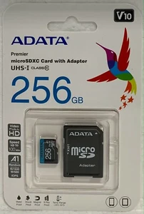 Adata SD Card 256GB - Picture 1 of 1