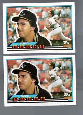 Todd Burns 1989 Topps Big #10  - Image 1 of 2