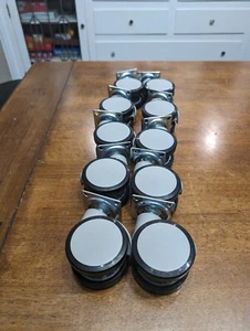 Lot of 10 Plastic Furniture Wheels Moving Roller Universal wheel  For Cabinet - Picture 1 of 3