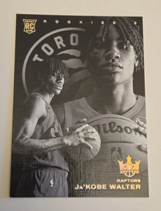 2024-25 Court Kings Ja’Kobe Walter Rookie LEVEL 0 SSP RC Toronto Raptors - Picture 1 of 6