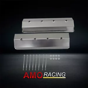 Fabricated Tall Valve Covers Fit Chevy SB TBI Vortec 305/5.0L 350/5.7L 1987-1997 - Picture 1 of 5