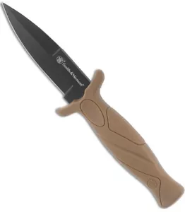 Smith & Wesson feststehendes Stiefelmesser 2,95" Speerspitze Klinge mit Hülle 1100073 - Bild 1 von 2