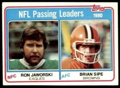 1981 Topps Ron Jaworski , Brian Sipe 1 #1 - Image 1 of 2