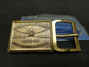 Fibbia cintura American Bowling Congress League Award media più migliorata 1959-60 - Foto 1 di 3