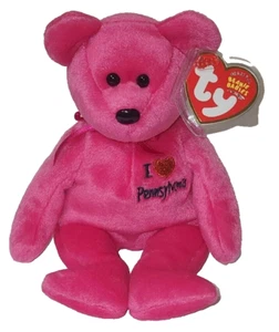 Ty Beanie Baby PENNSYLVANIA Bear (I Love Pennsylvania State Exclusive 8.5" MWMTs - Picture 1 of 7