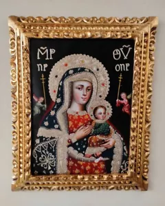 Our Lady of Perpetual Help, Our Mother of Perpetual Succour, Oil painting, Icon - Picture 1 of 4