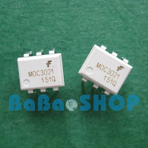 10pcs New MOC3021 3021 random-phase optoisolators triac driver output DIP-6 FSC - Picture 1 of 2