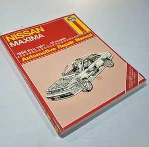 Haynes Nissan Maxima Repair Manual 1985–91 (1341) c1991 Softcover - Imagen 1 de 8