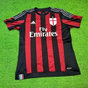 Maglia Adidas AC Milan Home 2015-2016 usata in ottime condizioni Fly Emirates Climacool - Foto 1 di 7