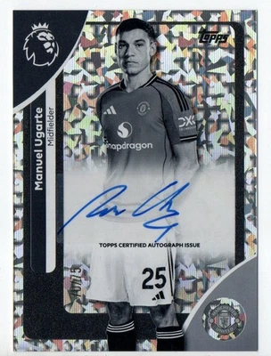 Topps Premier League 25/26 Manuel Ugarte Black & White Auto Autograph Card /75 - Image 1 of 3