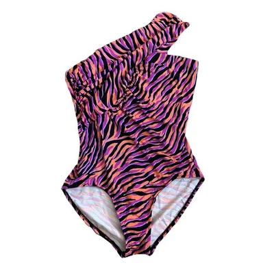 Traje de baño Magicsuit para mujer de una pieza al hombro talla 8 rosa naranja adelgazante Foto 1 de 4