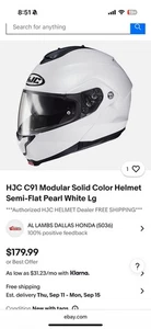 HJC C91 Modular Helmet+HJC SMART B10 Sena Bluetooth System Motorcycle Helmet M - Picture 1 of 9