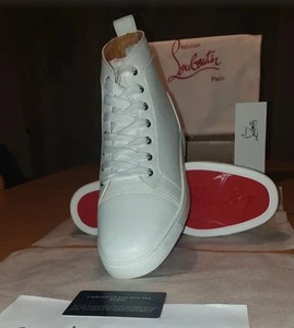 Scarpa Sneaker 43 Cristian Louboutin Originale Shoes White SCATOLA DANNEGGIATA - Imagen 1 de 4