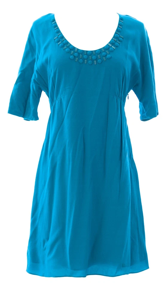 Boden Mujer Azul Ultramar Decadente Vestido Túnica WA416 Nwot - Imagen 1 de 2