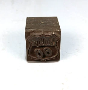 Vintage Advertising Brass Printing Block "PHILLIPS 66" 0.75" x 0.75" - Picture 1 of 1