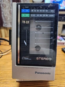Vintage 1980er Panasonic Walkman Modell RX-1924 mit Kopfhörern UNGETESTET - Bild 1 von 7