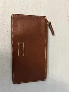 Dooney And Burke  ID Card Envelope Wallet Brown - Picture 1 of 3
