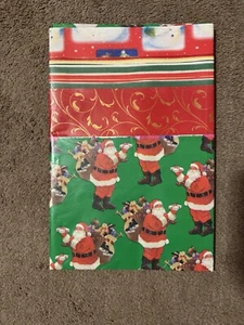 Christmas Holiday Gift Present Wrapping Paper Santa Multiple Patterns - Picture 1 of 2