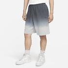 Nike Club+ Fleece Shorts French Terry Dip Dyed Faded Grey Mens Medium Rrp £54