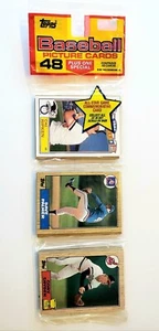 1987 Topps Baseball 48-Karten Rack Pack - All-Star Cal Ripken/Front & R. Yount/Rückseite - Bild 1 von 3