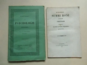 J B TISSANDIER PSYCHOLOGIE von PLATON und SUMMI BONI 1851 von Perisse  - Bild 1 von 6