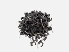 3.5 mm Black Round Cable Clips Heavy Duty with Fixing Nails 3.5 mm Wire Clips
