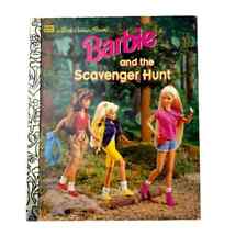 Vintage Little Golden Book Barbie & the Scavenger Hunt, 1996