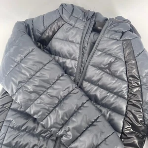 Jordan Nike Puffer Jacket Hooded Padded Lightweight Coat Black XL - Picture 1 of 7