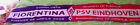 SCIARPA FIORENTINA PSV EINDHOVEN QUARTI COPPA UEFA 3/10 2008 APRILE SCARF