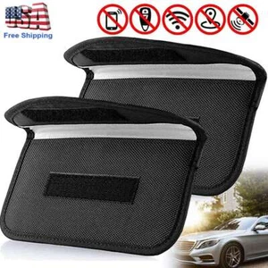 1/2Pack Faraday Bag Cell Phone Wallet Blocker Radiation Signal Shielding Case US - Picture 1 of 14